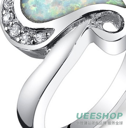 Spiral Red Fire Created Opal Ring, Available