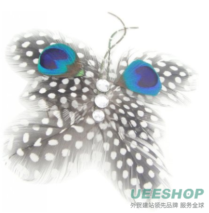 Lovely Vintage Jewelry Crystal Green Peacock Hair Clips - for hair clip Beauty Tools