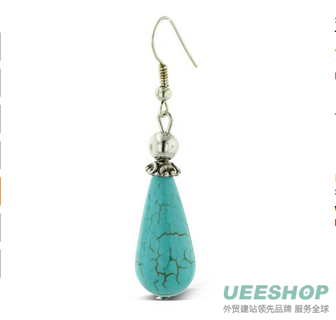 Trendy Turquoise Drop Dangle Earrings