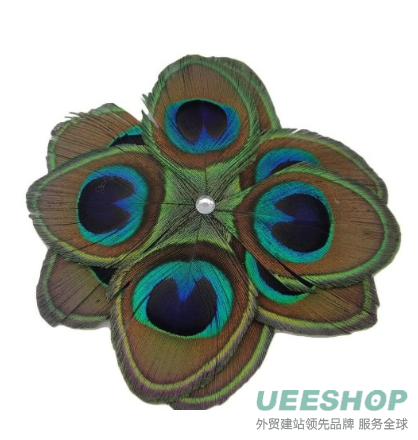 Lovely Vintage Jewelry Crystal Green Peacock Hair Clips - for hair clip Beauty Tools