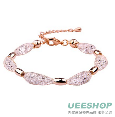 Christmas Big Sale!! Bamoer Fashion Gold Plated Unisex Lover Sisters Chain Bracelet Men Women Luxury Wedding Engagement Jewelry Bangle Gift (20-25cm a