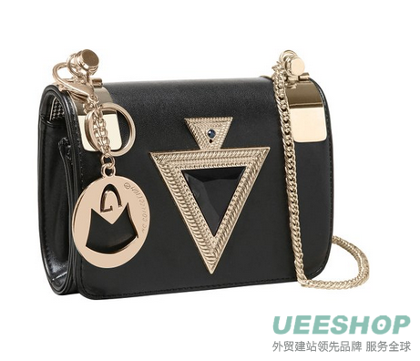 MG Collection RIA Mini Black & Gold Jeweled Satchel Style Crossbody Clutch Purse