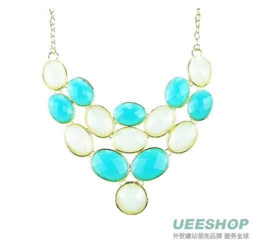 Bubble Necklace, Statement Jewelry, Chunky Necklace, Bib Necklace(Fn0578)