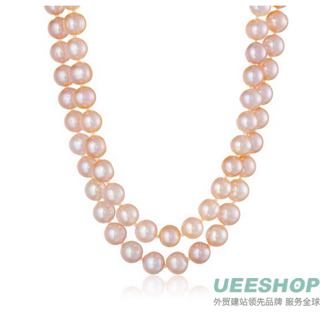 Pink Freshwater Cultured Pearl Necklace, 50