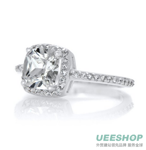 Cubic Zirconia Oval Cut Solitaire Engagement Ring