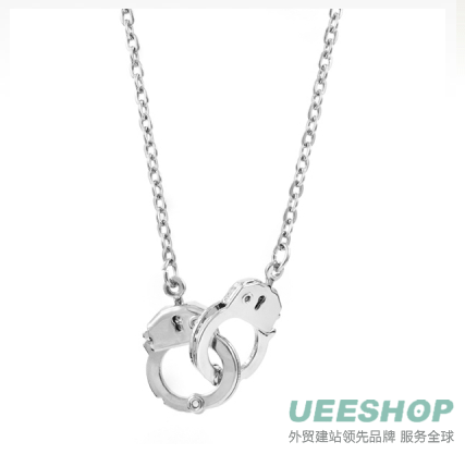 Verdie's handcuff Anklet - Silver Tone Jewelry