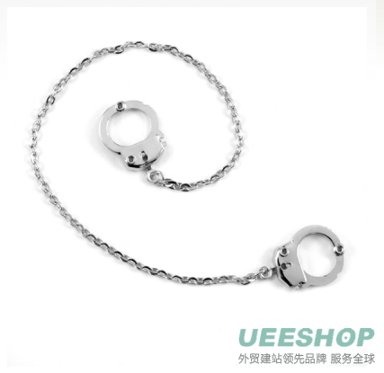 Verdie's handcuff Anklet - Silver Tone Jewelry
