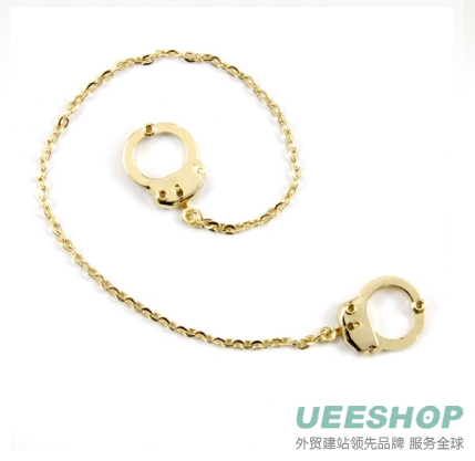 Verdie's handcuff Anklet - Gold Tone Jewellery