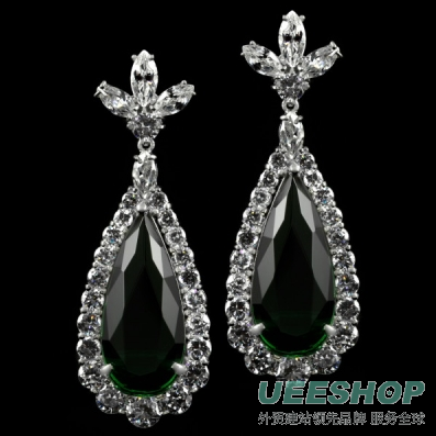 Angie's CZ Emerald Earrings